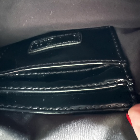 Black patent Nine & Co. Clutch - Picture 3 of 4